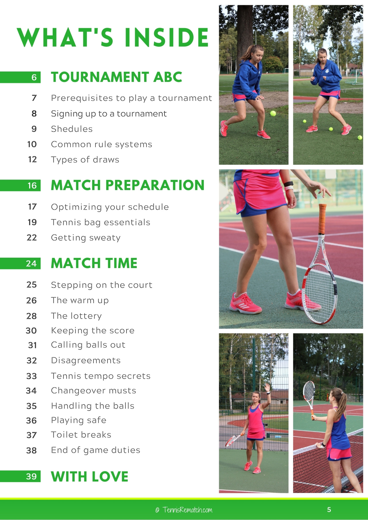 Nail Your First Tournament eBook Table of Contents