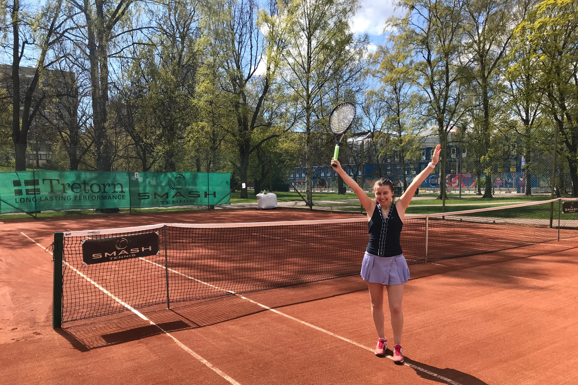 Happiness and fulfillment in the tennis court